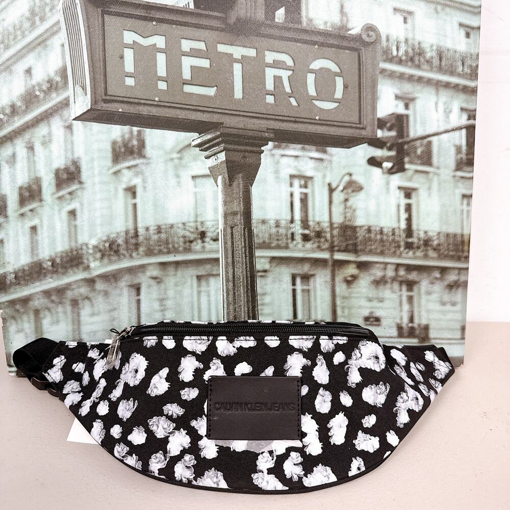 CK Floral Print Bum Bag Casual Travel Sport Waist Pack Ladies Sling Chest Bag